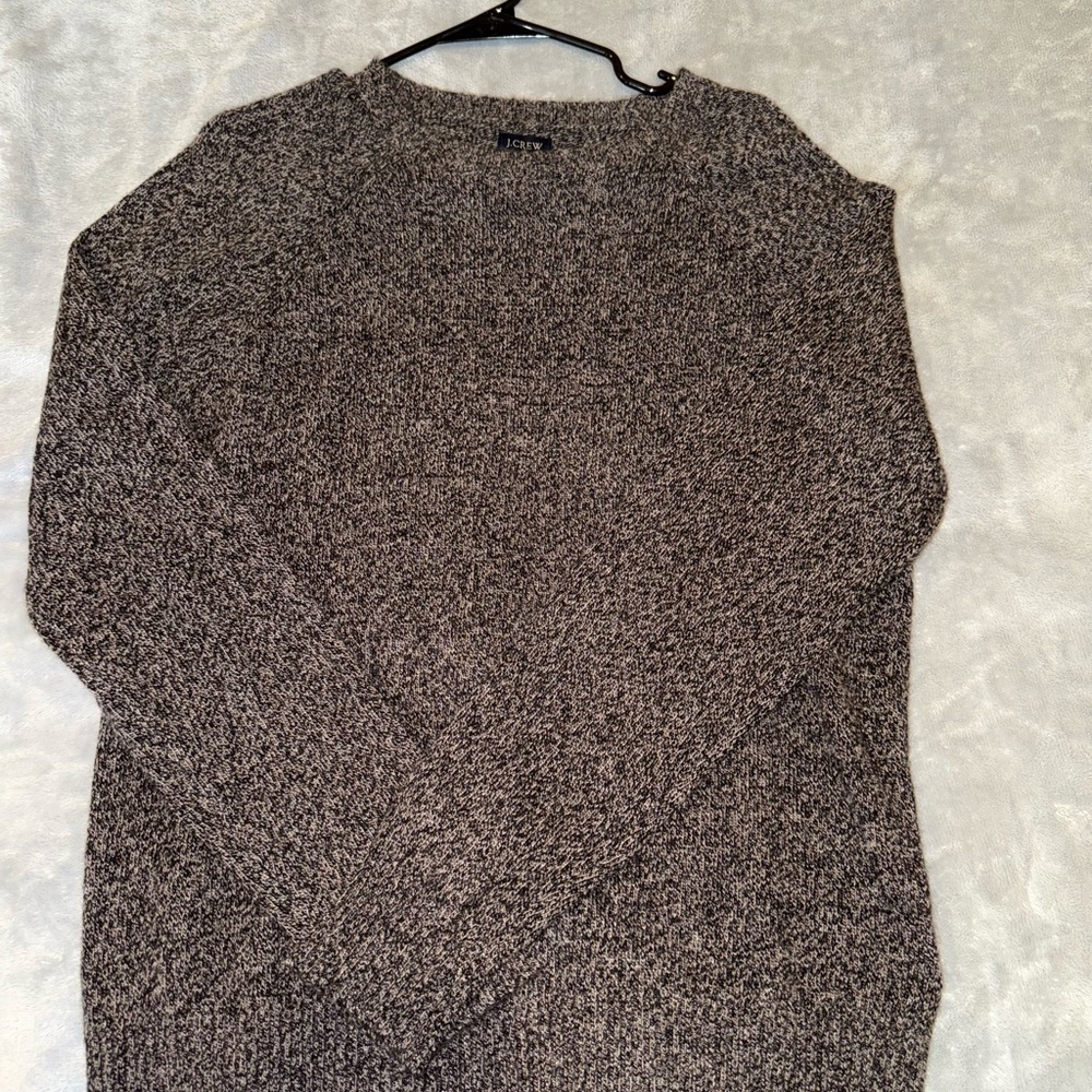 J. Crew Gray Crewneck Sweater Classic Knit